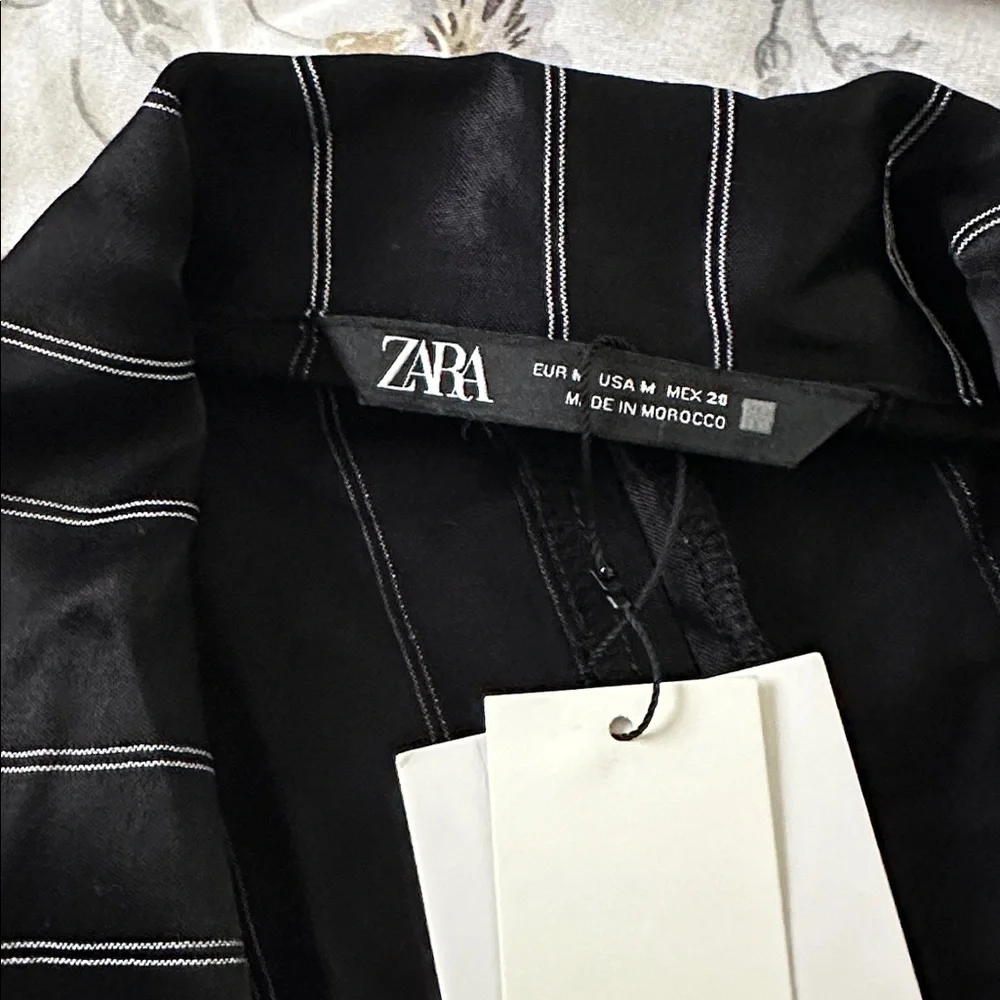 Zara Black and White Striped Blazer Dress - Picture 2 of 2